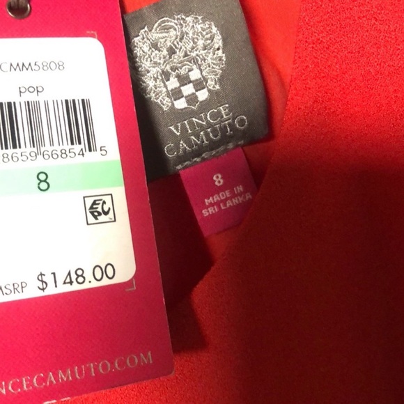 NWT Vince Camuto red jumpsuit - Picture 2 of 5
